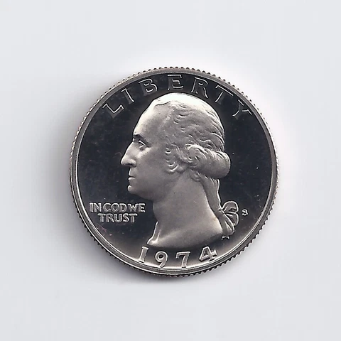 1974-S  PROOF QUARTER Cover