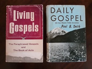 2 BKS - Living Gospels / 4 Gospels & Acts and Daily Gospel Devotions/ Paul Smith - Picture 1 of 12