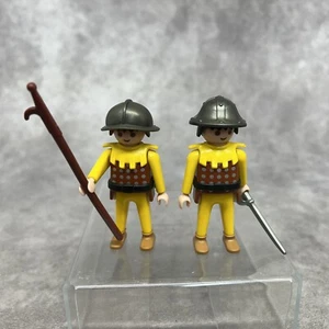 Playmobil Guards/Knights in Brown & Yellow - Picture 1 of 3