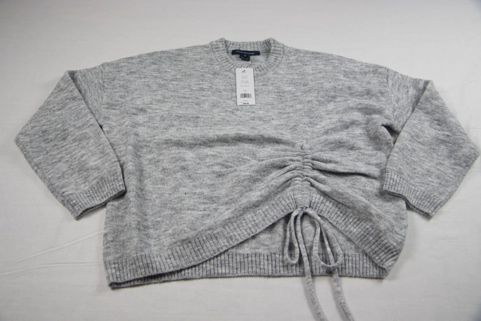 French Connection Grey Kezia Wool Blend Jumper Pullover Sweater Top Womens Sz M - Imagem 1 de 4