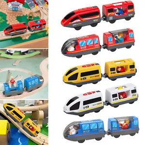 Kids Toy Electric Locomotive Train For Thomas Brio Wooden Train Track Set Gift - Picture 1 of 78