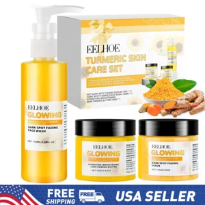 3 In 1 Turmeric Glow Combo Skincare Set,Turmeric Glow Combo Improve Skin Tone US - Picture 1 of 18