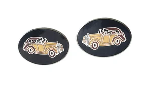 Vintage 70s AVON Rolls Royce Cuff Links - Picture 1 of 7