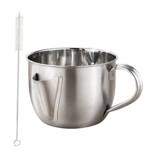 Oil Jug Gravy Strainer Fettbehälter Aus Edelstahl Frittierölfilter - Bild 1 von 12