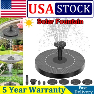 150L/H Solar Power Fountain Submersible Water Pump Bird Bath Pond Garden Decor - Picture 1 of 20