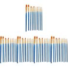  50 Pcs Multi-use Paintbrushes Art Student Accessories Oil Wooden