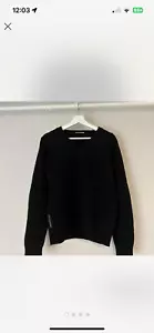 Prada Wool V-neck Sweater with leather elbow patches - Picture 1 of 4