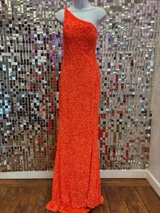 Vestido de graduación Sherri Hill 54330 nuevo con etiquetas talla 00 naranja - Imagen 1 de 3