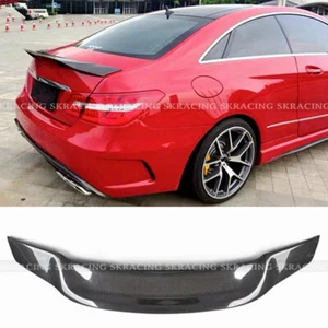 Fits 10-17 Mercedes W207 C207 E-Class Coupe Carbon Fiber Rear Trunk Spoiler Wing - Picture 1 of 14