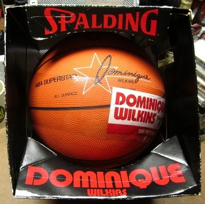 DOMINIQUE WILKINS Spalding basketball NWT exclusive Hall of Fame Atlanta Hawks - Image 1 of 3