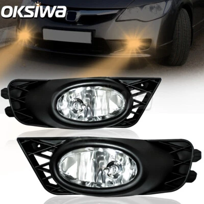 Luces antiniebla parachoques delanteras para Honda Civic 2009 2010 2011 sedán de 4 puertas Foto 1 de 4