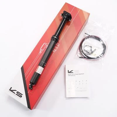 Tija de sillín Kind Shock KS Lev Ci carbono cuentagotas ajustable 30,9/390 mm 100 mm con control remoto Foto 1 de 4