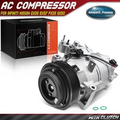 A/C Compressor w/ 7-Groove Pulley for INFINITI Q60 EX37 Nissan 370Z 926001CB0A - Image 1 of 4