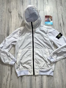 Stone Island Ice Lamy Flock Hooded Nylon Jacket - Size Large - Picture 1 of 11