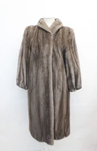 EXCELLENT CANADIAN BLUE IRIS MINK FUR COAT JACKET WOMEN WOMAN SIZE 4-6 SMALL - Picture 1 of 3