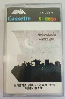 Maestra Vida Ruben Blades Segunda Parte FANIA 4XT-JM-577 CASSETTE C1 - Image 1 of 4