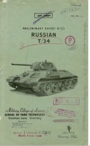 T-34 Soviet medium tank Manuals 1940's Plans detail RARE CD archive WW2 