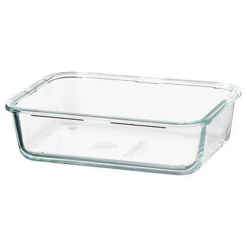 IKEA 365+ Food container, square, plastic, Length: 6 Width: 6