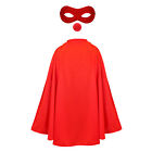 CHILD'S RED NOSE SUPERHERO FANCY DRESS ACCESSORIES NOSE CAPE & MASK DRESS UP