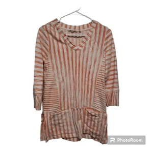 Soft Surroundings Women's Briza Striped Longline Tunic Beachy Coastal XS - Picture 1 of 7