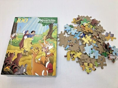 Walt Disney Snow White & the Seven Dwarfs 100 Piece Puzzle Golden 5466B 11.5x15" - Image 1 of 3