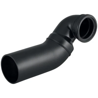 GE PE Anschlussbogen 90Gr für Wand-WC re. gekröpft mit Erweiterung d110/110 - Bild 1 von 4