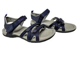 Sandalias ajustables Natural Reflections Cape May para mujer de gancho y bucle azul oscuro - Imagen 1 de 9