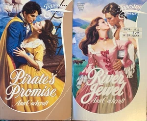(2 pb) 1984/1985 by ANN COCKCROFT bodice ripper TAPESTRY historical romance - Bild 1 von 2