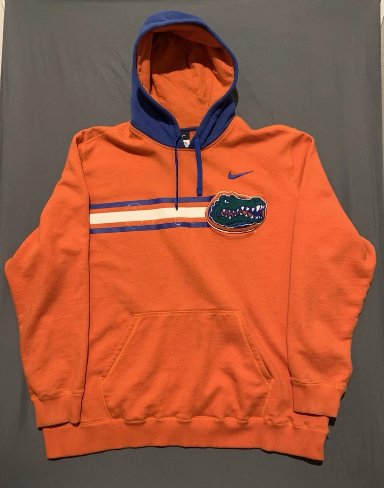Nike Florida Gators Orange Sweater Men XXL University of FL Yarn Logo NCAA Flaw - Image 1 of 4