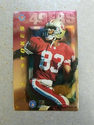 J.J. Stokes SF 49ers 1996 Chris Martin Enterprises NFL Pro Mags Magnet - Image 1 of 4