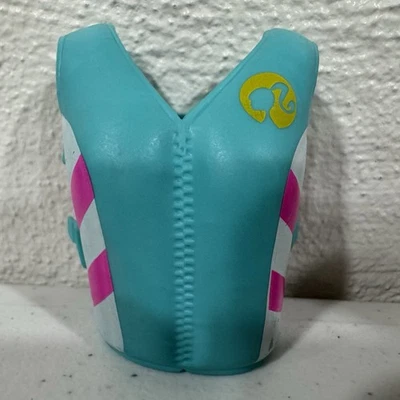 Muñeca Barbie Chaleco Salvavidas Azul Teal Rosa Acento Deportes Acuáticos Accesorio Juguete Mattel   Foto 1 de 4