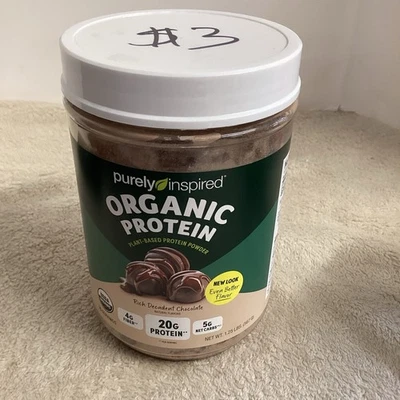 Organic Plant-Based Protein Powder, Rich Decadent Chocolate, 1.25 lbs New - Image 1 of 4