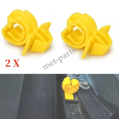 2PCS Stay Clips For Vauxhall Corsa D E Hood Strut Prop Rod Retainer Bonnet Cable - Image 1 of 4