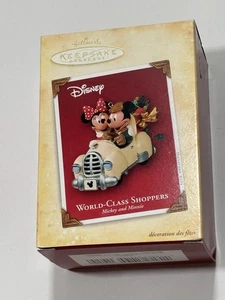 Hallmark Andenken Ornament Disney's Mickey & Minnie World-Class Shopper 2004 - Bild 1 von 12