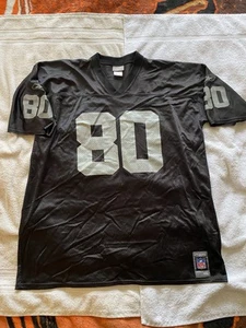Jerry Rice Oakland Raiders NFL Reebok Black Jersey #80 Sz XXL Authentic Replica - Picture 1 of 8