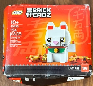 Lego 40436 Brickheadz Lucky Cat New Sealed Damaged Box Retired B4 - Picture 1 of 3