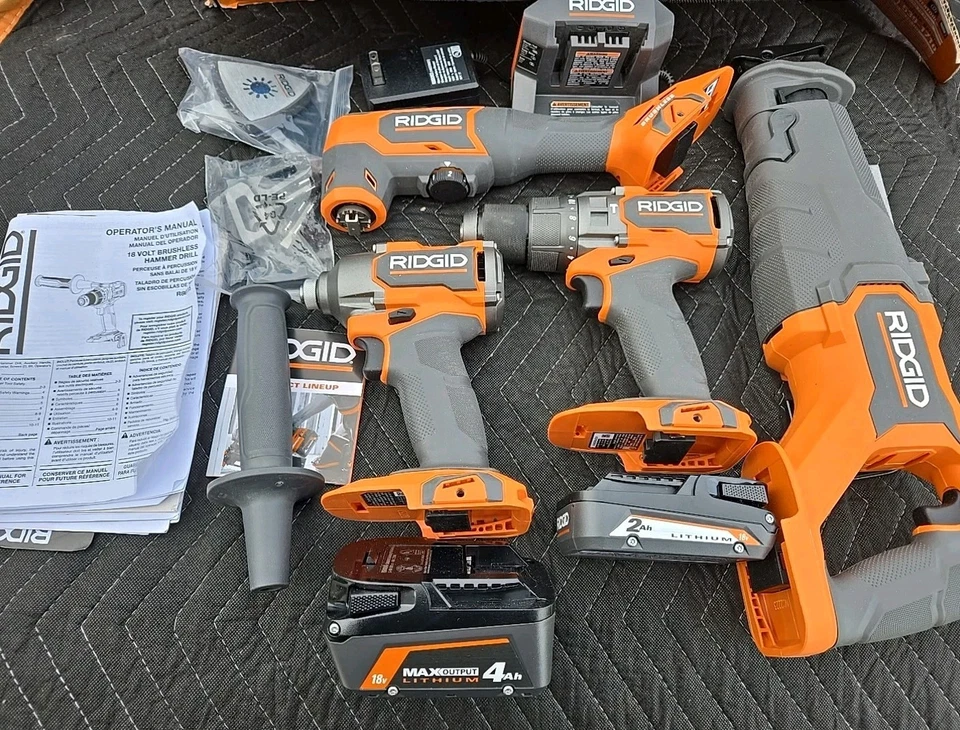 RIDGID R9225 18V Brushless Combo Kit - Image 1 of 4