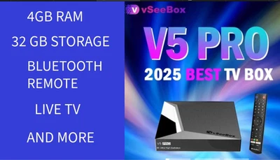 VSEEBOX V5 PRO FAST FREE FED EX OVERNIGHT SHIPPING AUTHORIZED DSITRIBUTOR - Image 1 of 2