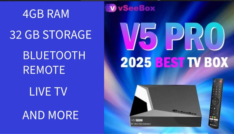 VSEEBOX V5 PRO FAST FREE FED EX OVERNIGHT SHIPPING - Image 1 of 1