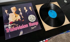 Transvision Vamp Pop Art Promo Vinyl w/ Hype Sticker + Sleeve Record 1988 VG/EX - Picture 1 of 6