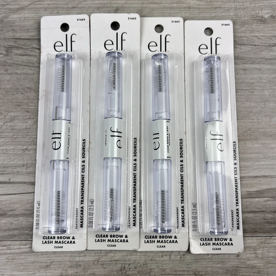 e.l.f. Clear Brow & Lash Mascara Dual-Sided Brushable Clear Gel For Groomed Bro