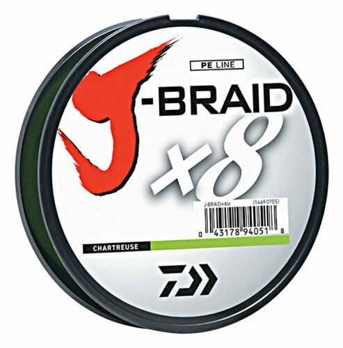 Daiwa J-Braid X8 Braided Fishing Line - 330 Yards (300 M) PE Line - Image 1 of 1