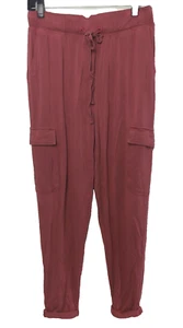 Anthropologie Saturday Sunday Cargo Jogger Pant Terra Cotta Casual Women's Small - Picture 1 of 7