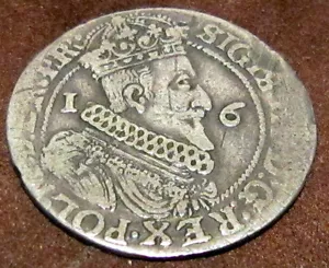 SELTENER POLEN SIGISMUND III 1624 1/4 SILBERTALER, DANZIG # 512 - Bild 1 von 4