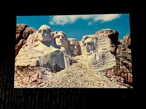 Unbenutzte antike Postkarte fertig MT. Rushmore 1940er Jahre Sammlermedien Postkarte - Bild 1 von 9