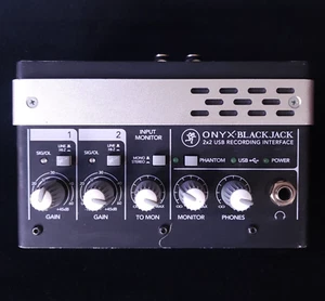 Mackie Onyx Blackjack 2x2 USB Recording Interface Unit input Monitor Working - Picture 1 of 6