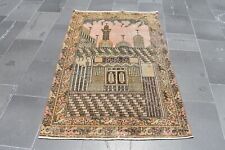 Turkish rug, Handmade rug, Vintage rug, Boho home decor, 3.2 x 5.3 ft RL7973