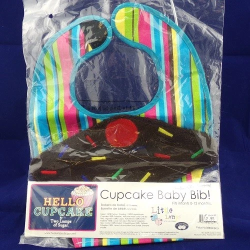 Babero de bebé Two Lumps of Sugar Cupcake Foto 1 de 1