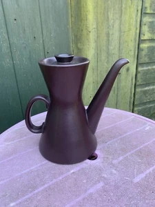 Cafetera vintage GUSTAVSBERG Terma Flameldfast Suecia mediados de siglo marrón - Imagen 1 de 8