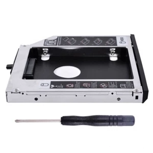 12.7mm 2nd HDD SSD Hard Drive Caddy Tray For Lenovo ThinkPad T520 T430 T420 T530 - Afbeelding 1 van 11